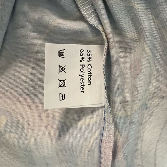 Blue Art Deco Women's Top - Picture 3 of 4